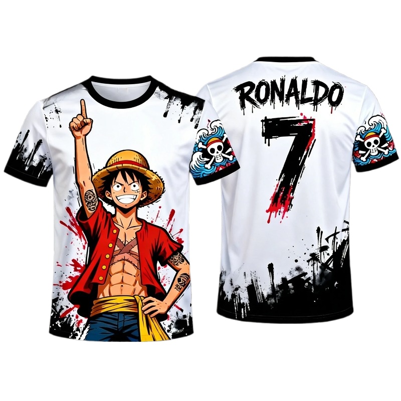 Streetwear Brand Jersey - Koszulka sportowa One Piece Luffy nr
