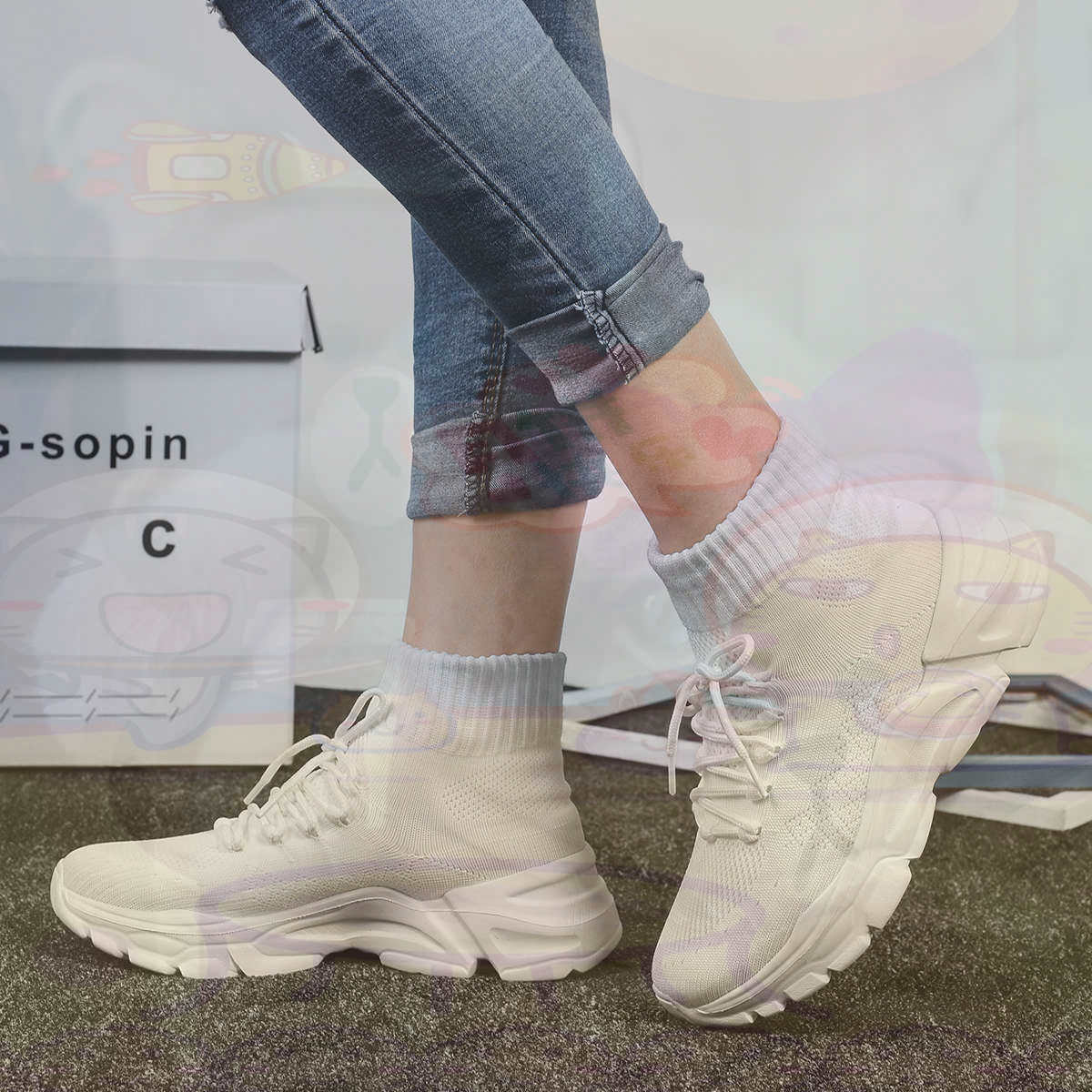 Streetwear Brand Model - Zwiększa wysokość Sumer Koszykówki Koszykówka Damskie